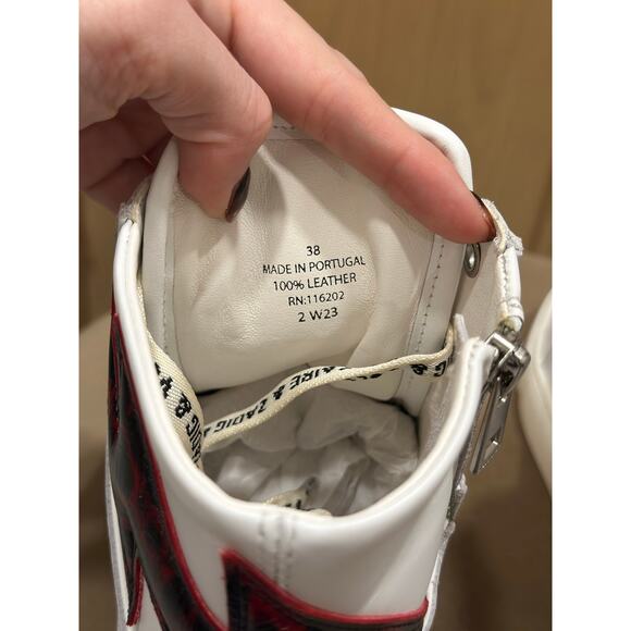 Zadig & Voltaire High Flash High-Top Sneakers in Power - Picture 6 of 9